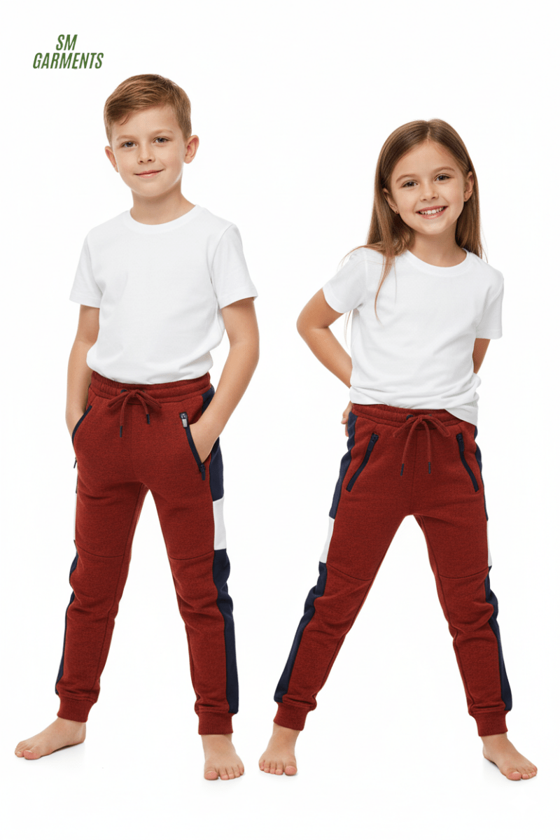 KIDS Color Block Fleece Jogger Pants - Smgarment's