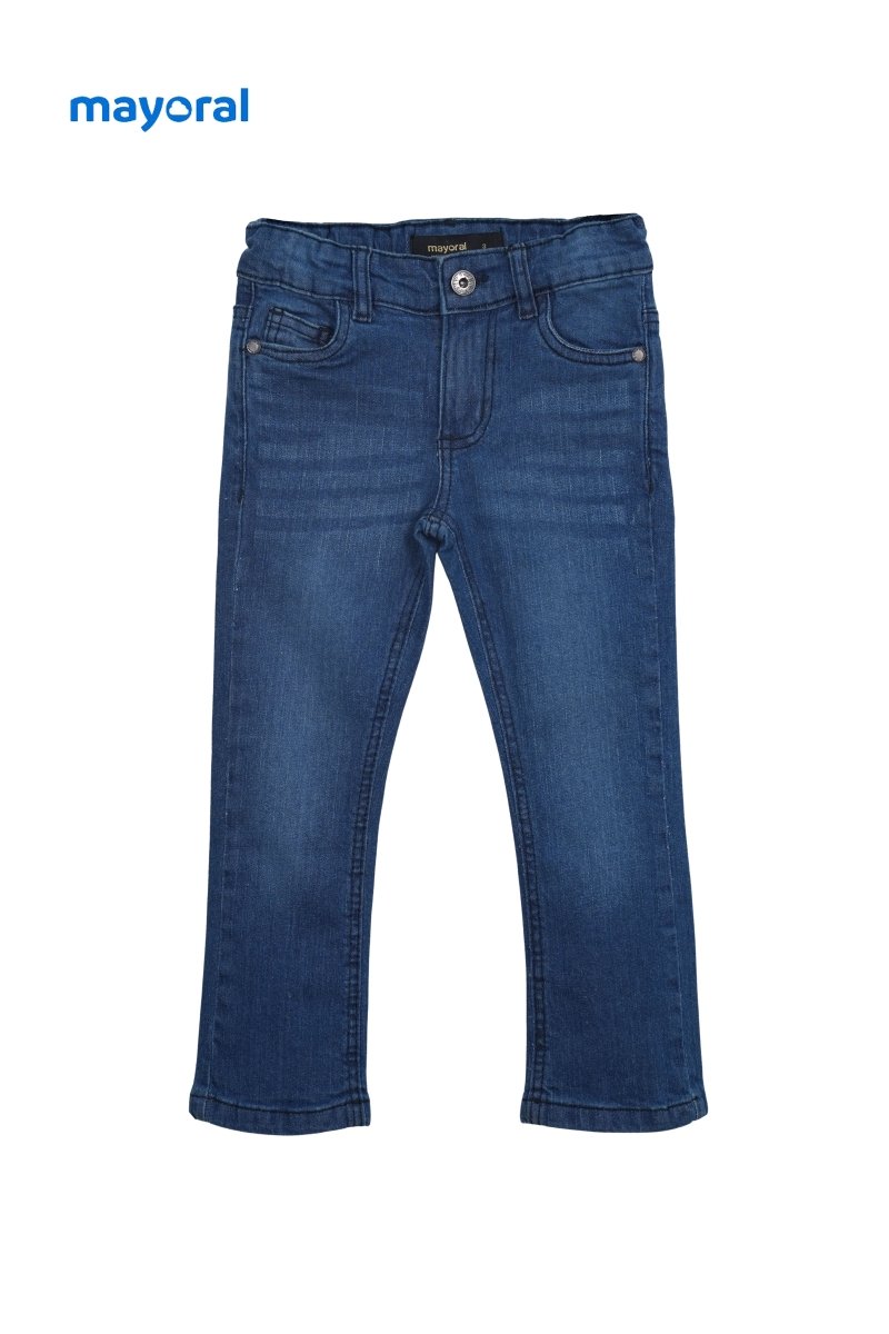 Kids' Dark Blue Slim Fit Jeans - Smgarment's
