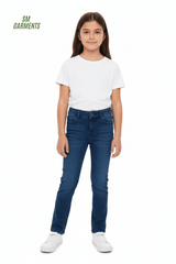 Kids' Dark Blue Slim Fit Jeans - Smgarment's