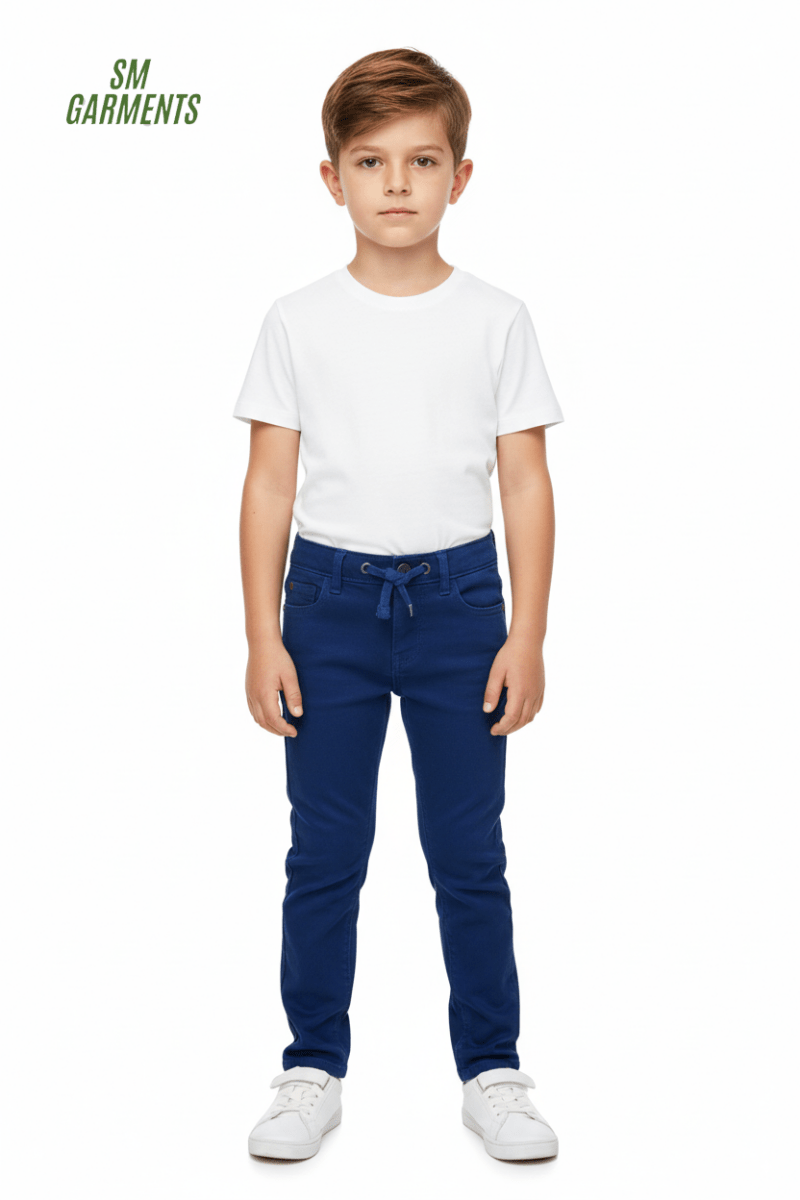 KIDS DEEP BLUE JOGGER JEANS - Smgarment's
