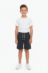 KIDS EL CORTE INGLIS Boys' Casual Drawstring Shorts – Dark Charcoal - Smgarment's