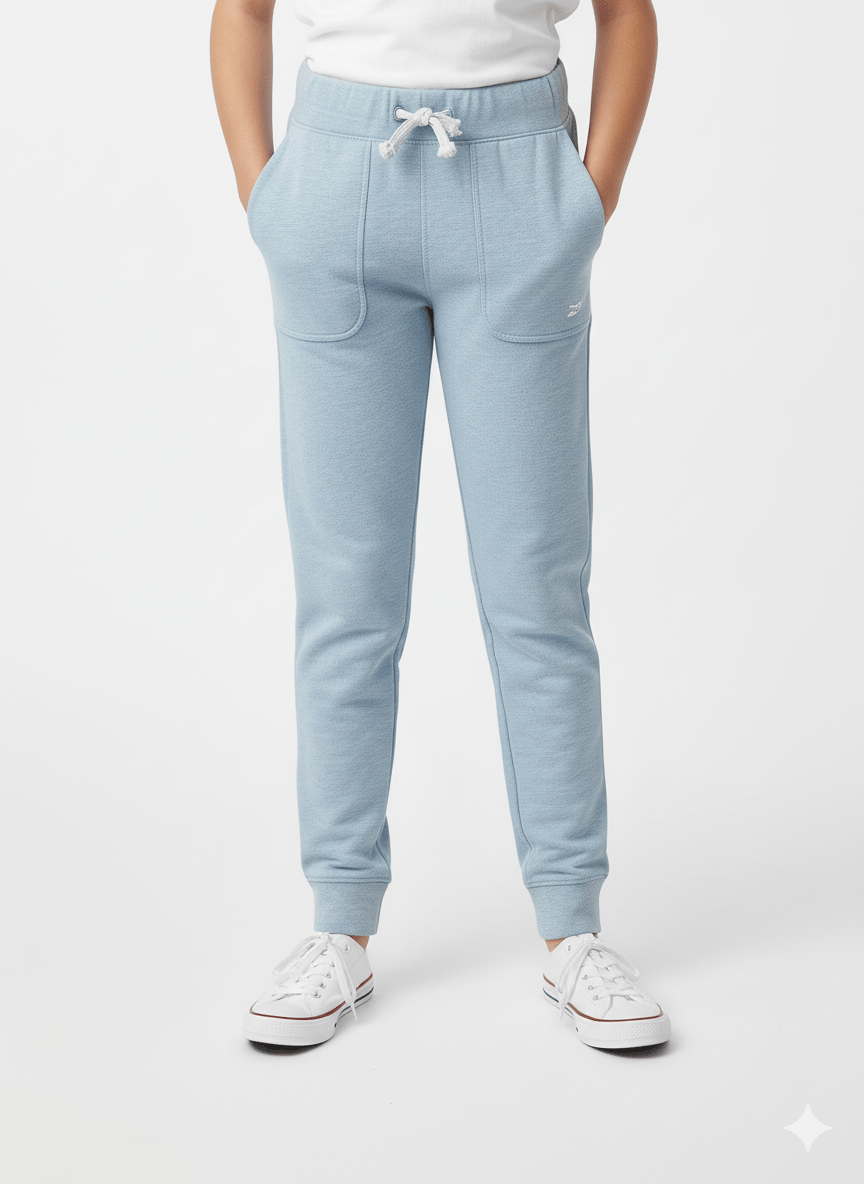 Kids' Everyday Comfort Fleece Joggers Trouser - Light Blue - Smgarment's