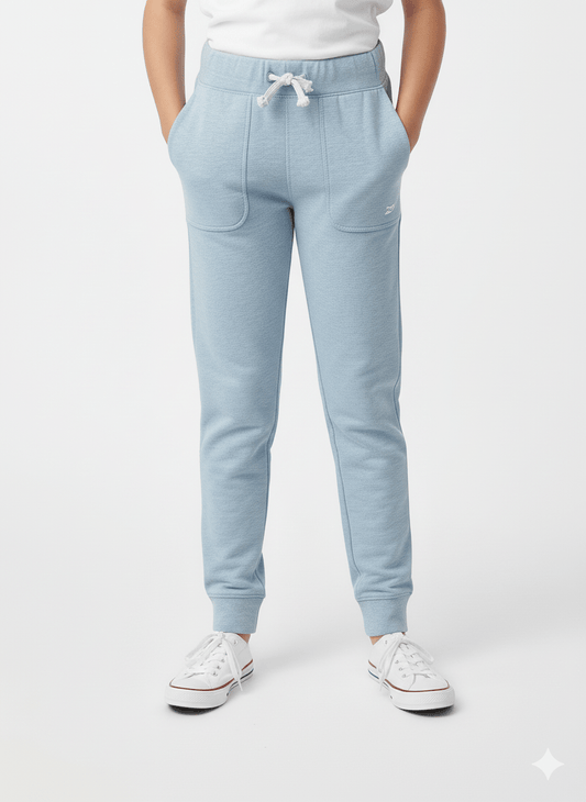 Kids' Everyday Comfort Fleece Joggers Trouser - Light Blue - Smgarment's