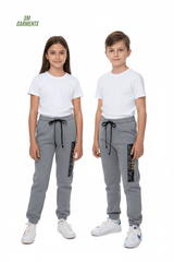 KIDS Grey No Regrets Graphic Joggers Trouser - Smgarment's
