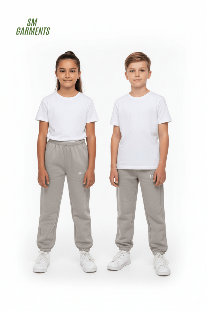 Kids Jogger Trousers With Embroidery - Smgarment's