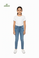 Kids Light Blue Slim Fit Jeans - Smgarment's
