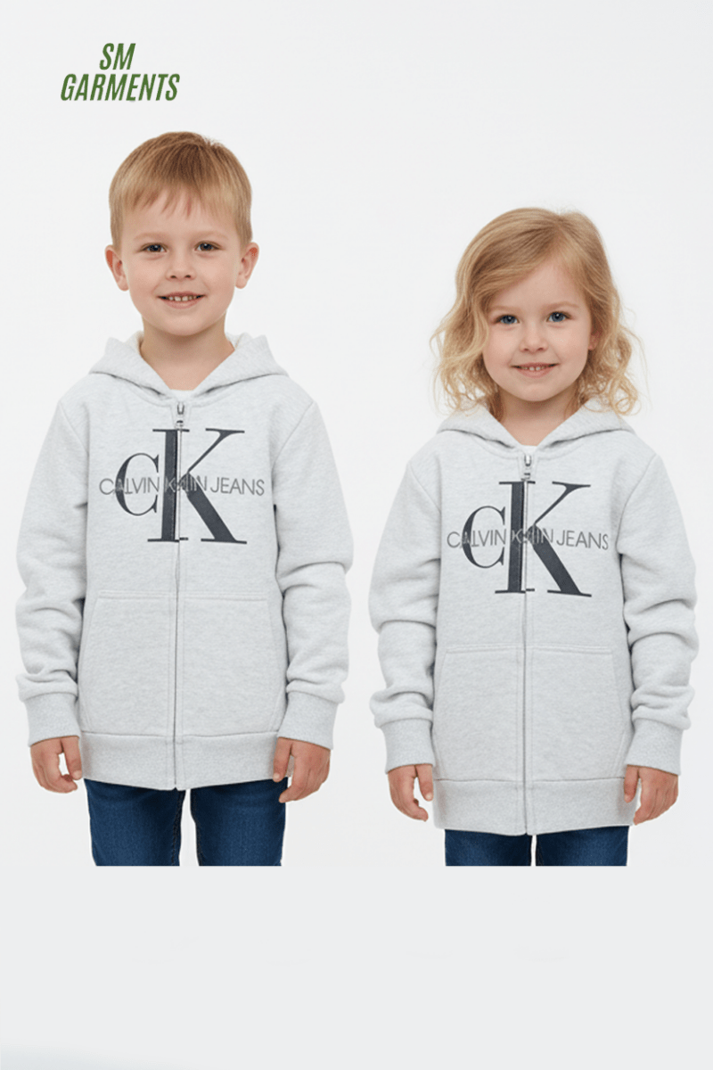 Kids' Logo Zip - Up Hoodie - Smgarment's