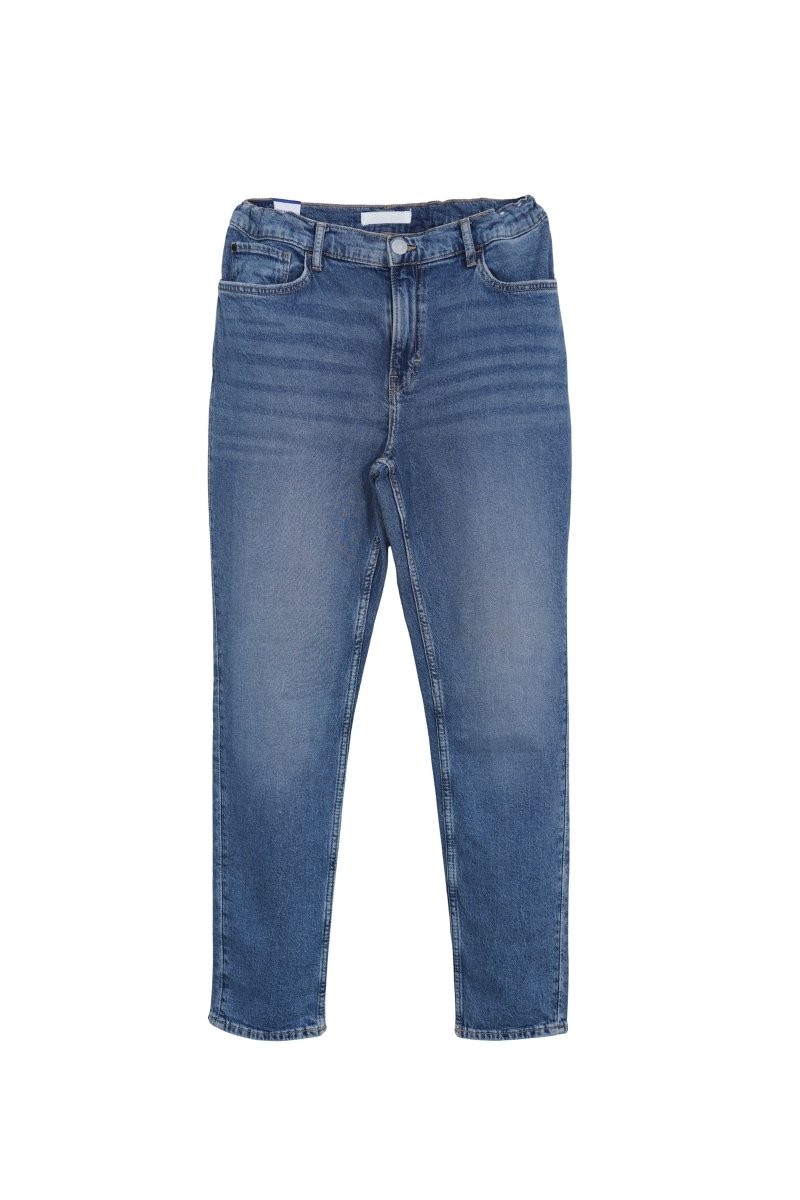 Kids' Mid - Wash Slim Fit Jeans with Elastic Waistband - Smgarment's