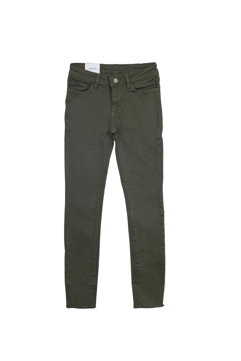 Kids’ Olive Green Skinny Jeans - Smgarment's