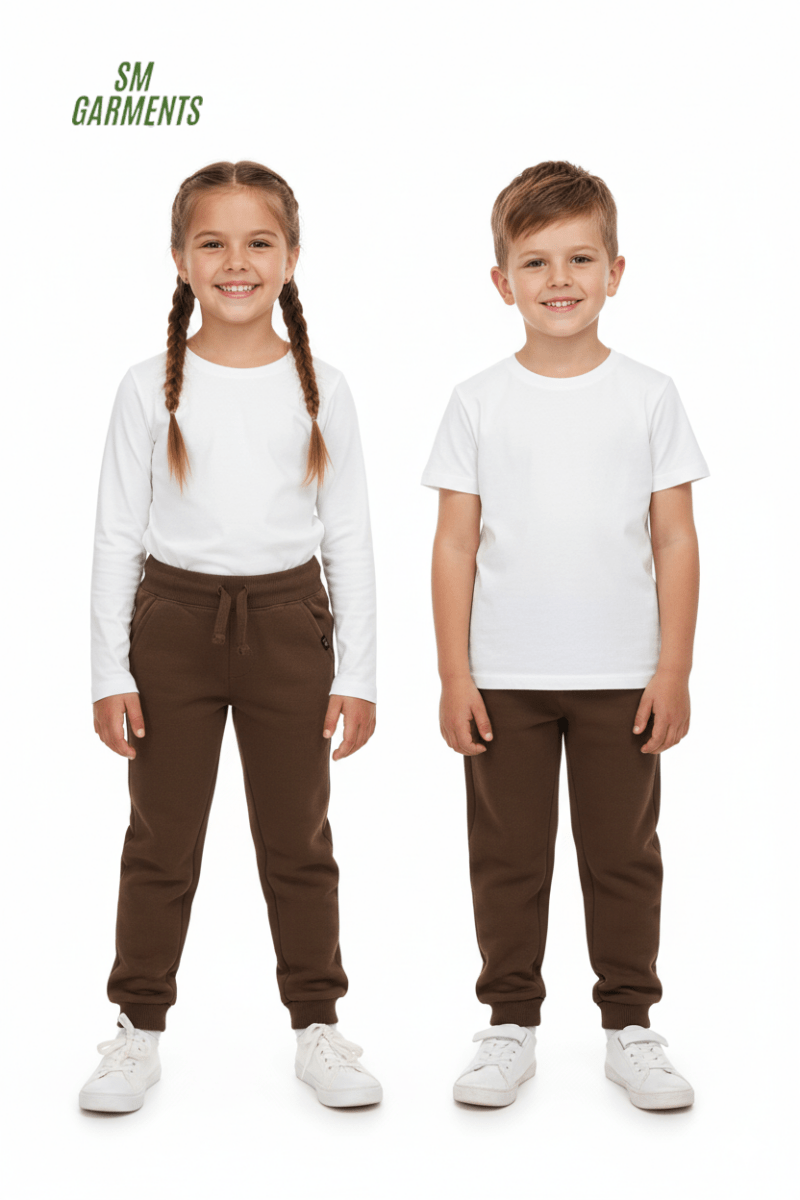 KIDS PLAIN BROWN TROUSER - Smgarment's