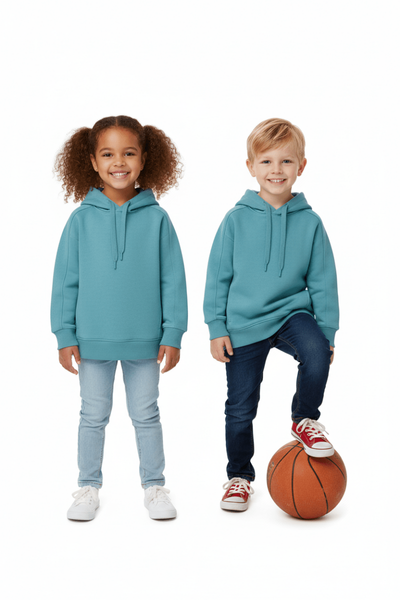 KIDS Premium Pullover Hoodie – Sky Blue - Smgarment's