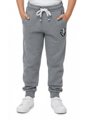 Kids Sporty Fleece Jogger Trouser - Heather Grey - Smgarment's