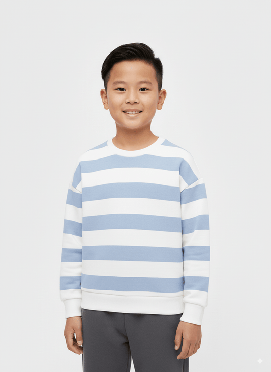 KIDS Striped cotton - blend sweatshirt - Smgarment's
