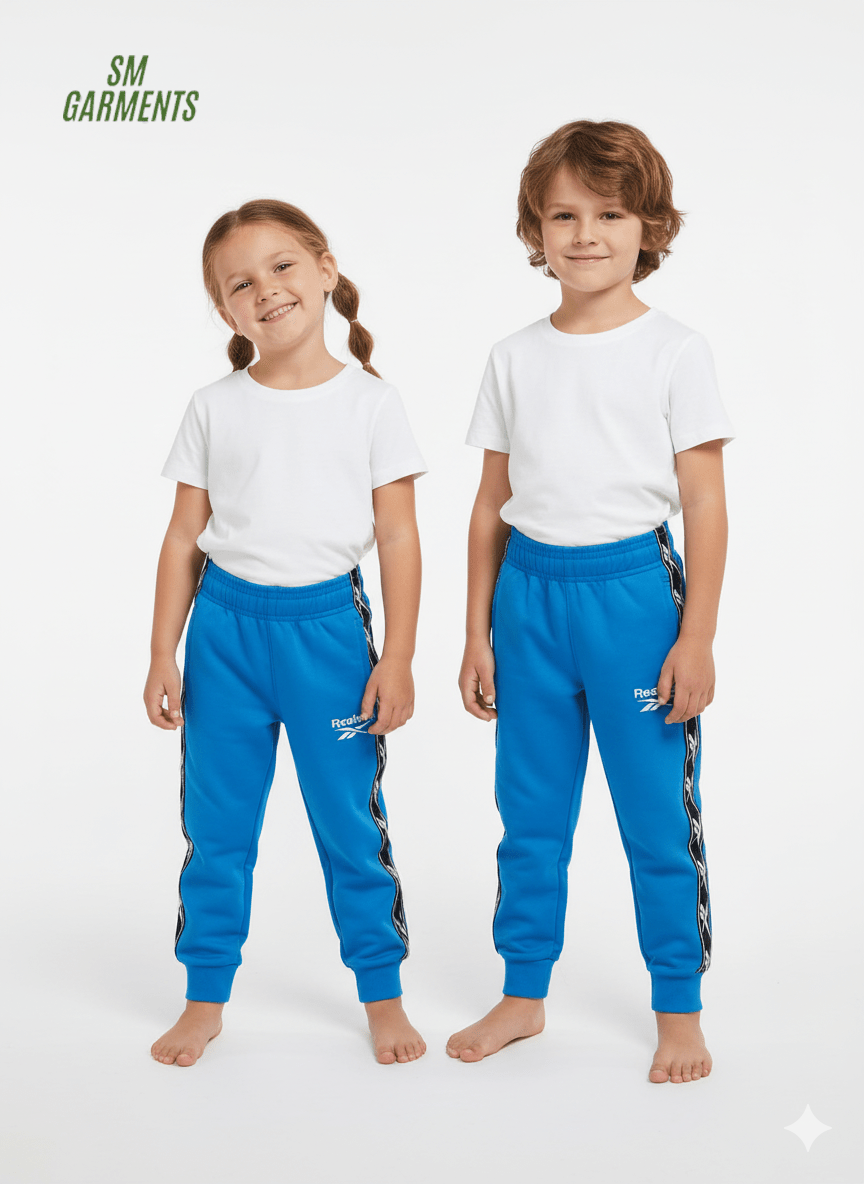 Kids' Taped Joggers Trouser - Bright Cobalt Blue - Smgarment's