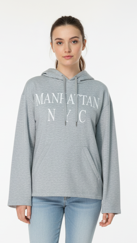 ZR MANHATTAN NYC WOMEN HOODIE (OVERSIZED)