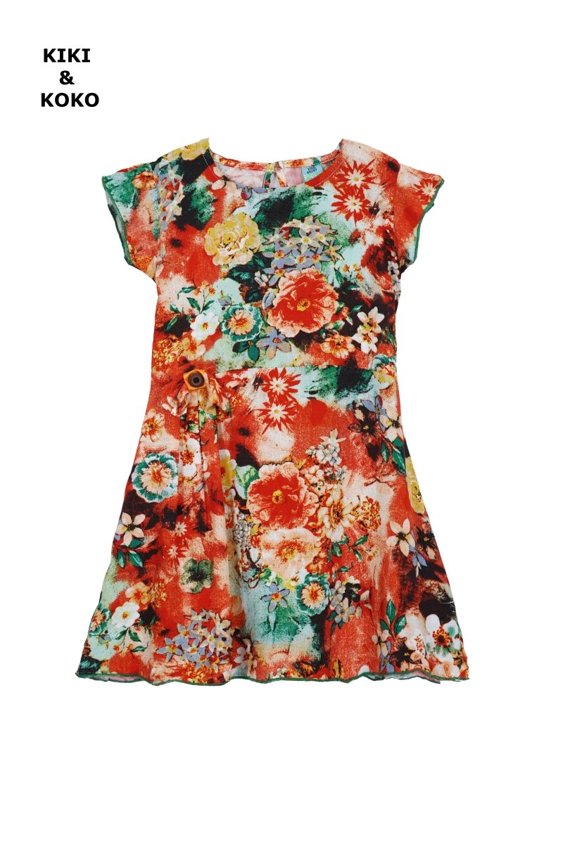 KIKI&KOKO GIRLS FLORAL DRESS - Smgarment's