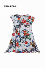 KIKI&KOKO GIRLS FLORAL DRESS - Smgarment's