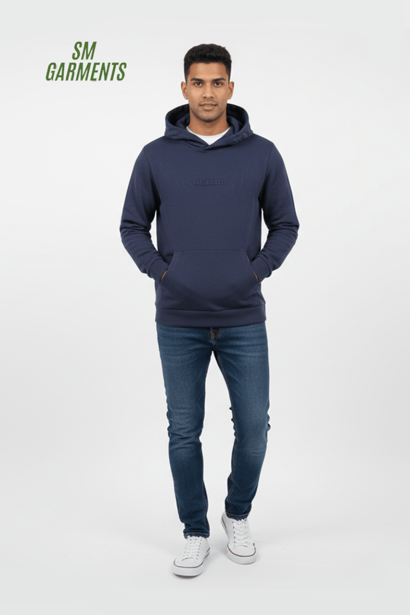 KLEINIGKEIT MENS BASIC NAVY HOODIE - Smgarment's
