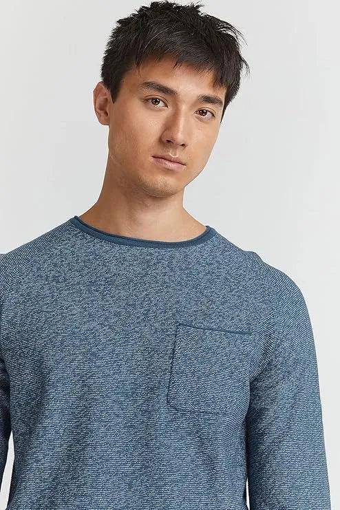 Knitted Knit Pullover With Chest Pocket - SMgarment's