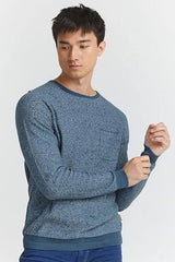 Knitted Knit Pullover With Chest Pocket - SMgarment's