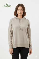 LAIDBACK AFFAIRS WOMENS BASIC SWEATER WITH HOOD - Smgarment's