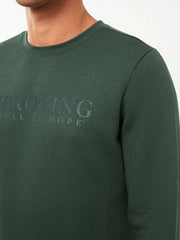 LC WAIKIKI Crew Neck Long Sleeve Printed Men's Thick Sweatshirt - Smgarment's