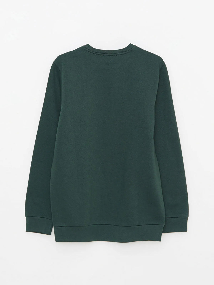 LC WAIKIKI Crew Neck Long Sleeve Printed Men's Thick Sweatshirt - Smgarment's