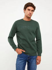 LC WAIKIKI Crew Neck Long Sleeve Printed Men's Thick Sweatshirt - Smgarment's