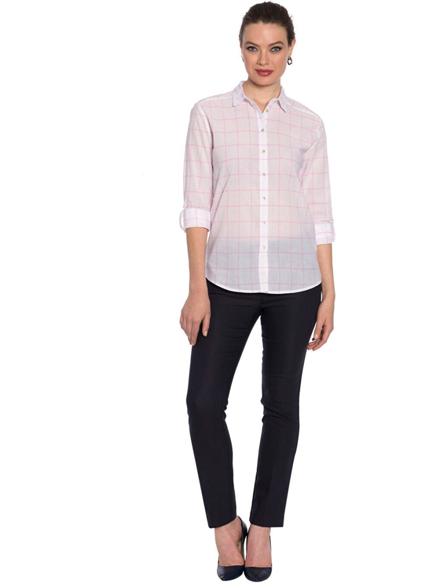 LCWAIKIKI CLASSIC PINK PLAID SHIRT SHIRT - Smgarment's