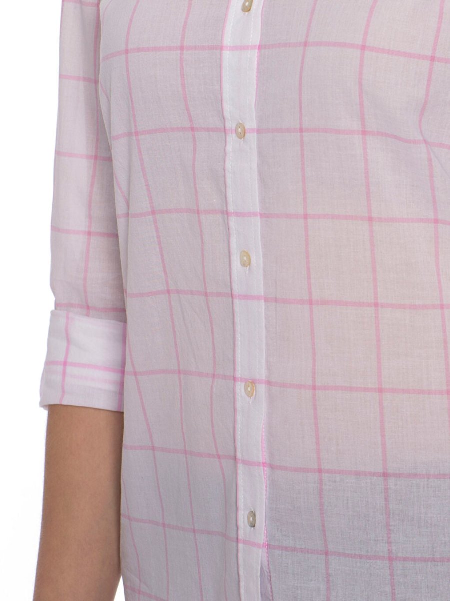 LCWAIKIKI CLASSIC PINK PLAID SHIRT SHIRT - Smgarment's