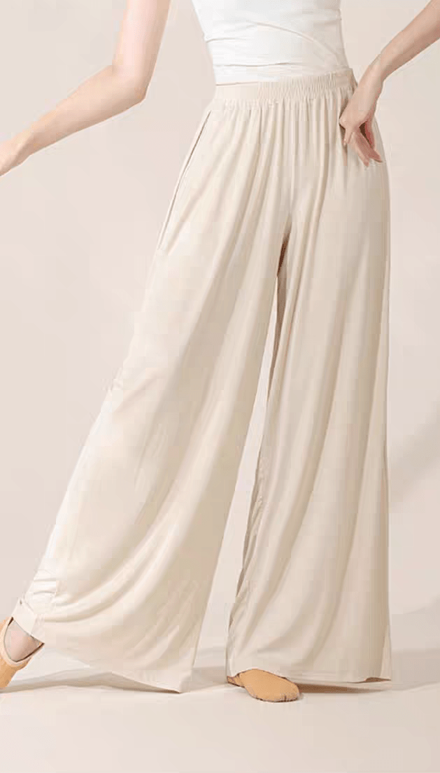 LEAF DANCE loose and elegant wide - leg pants - Smgarment's