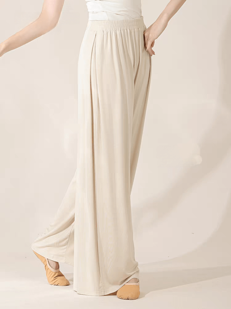 LEAF DANCE loose and elegant wide - leg pants - Smgarment's