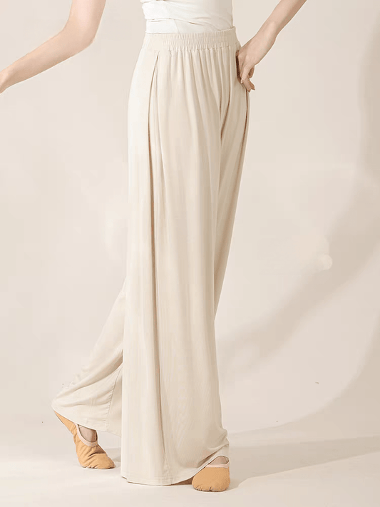 LEAF DANCE loose and elegant wide - leg pants - Smgarment's