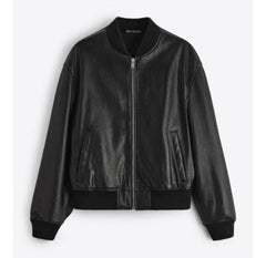 Leather Aviator Biker Jacket (WOMENS) - Smgarment's
