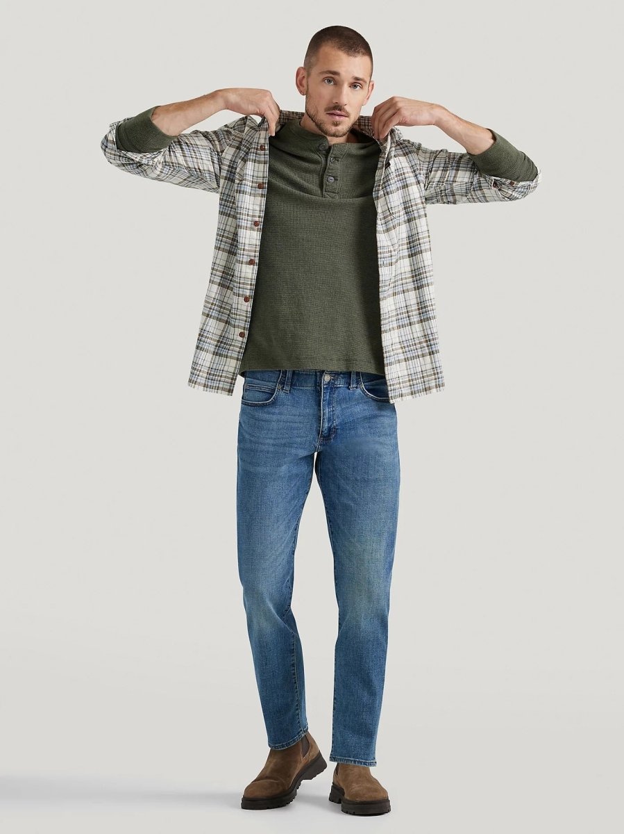 LEE Men's Extreme Motion MVP Straight Fit Tapered Jeans - Smgarment's