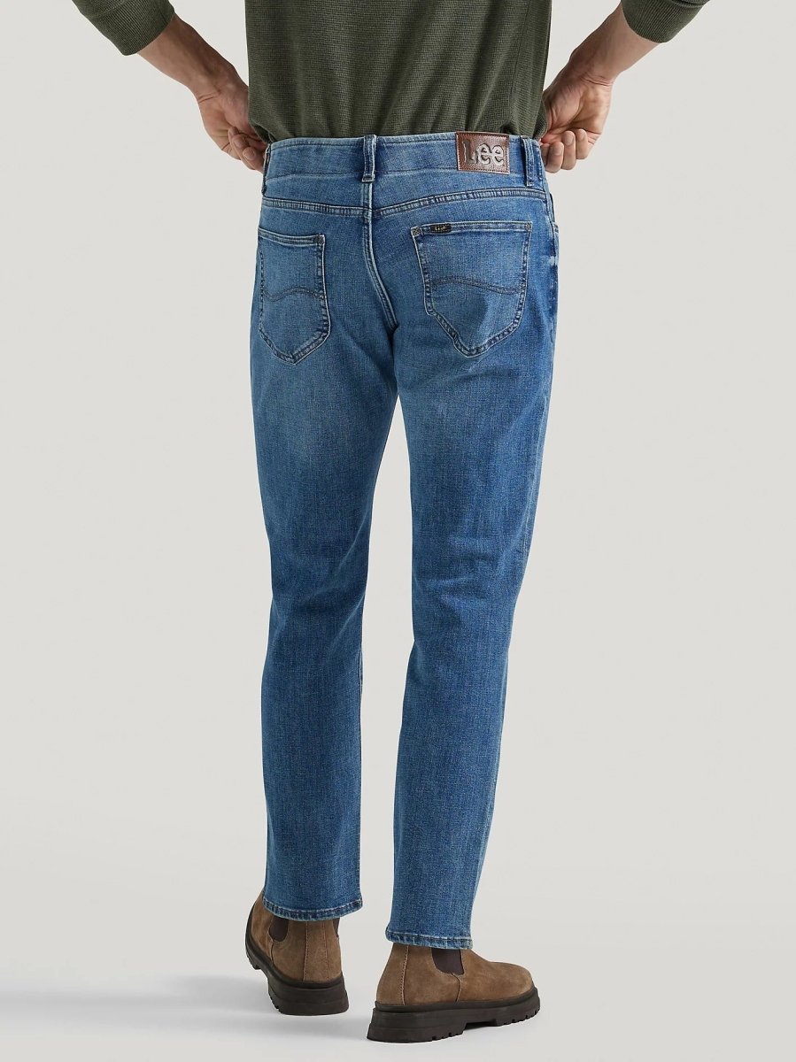 LEE Men's Extreme Motion MVP Straight Fit Tapered Jeans - Smgarment's