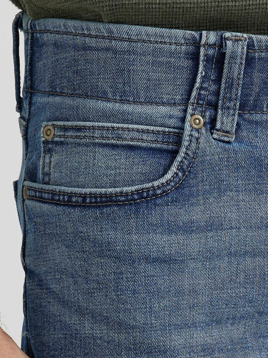 LEE Men's Extreme Motion MVP Straight Fit Tapered Jeans - Smgarment's