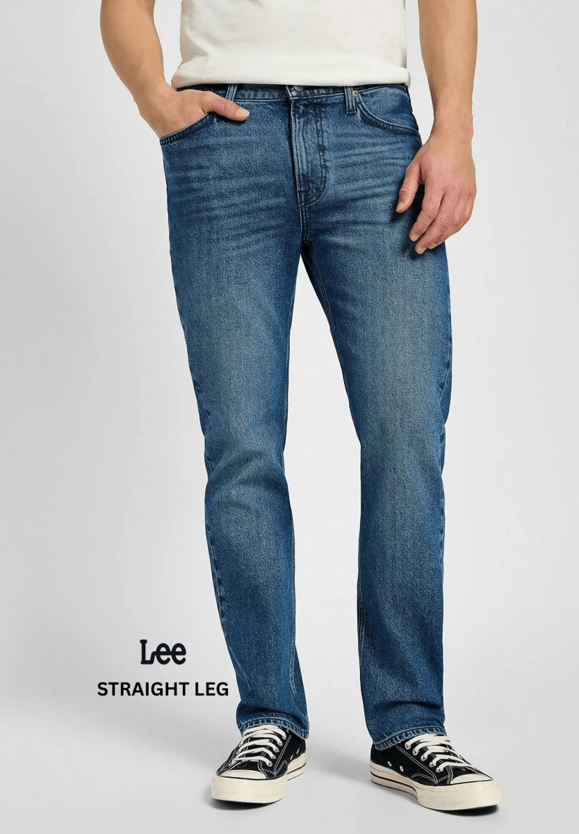 LEE WEST - STRAIGHT LEG JEANS - BLUE ABYSS - Smgarment's