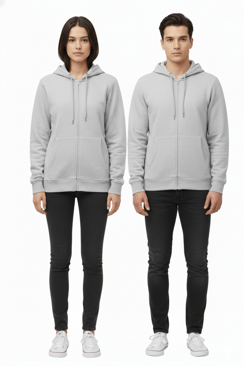 LEF Basic Zipper Hoodie - Smgarment's