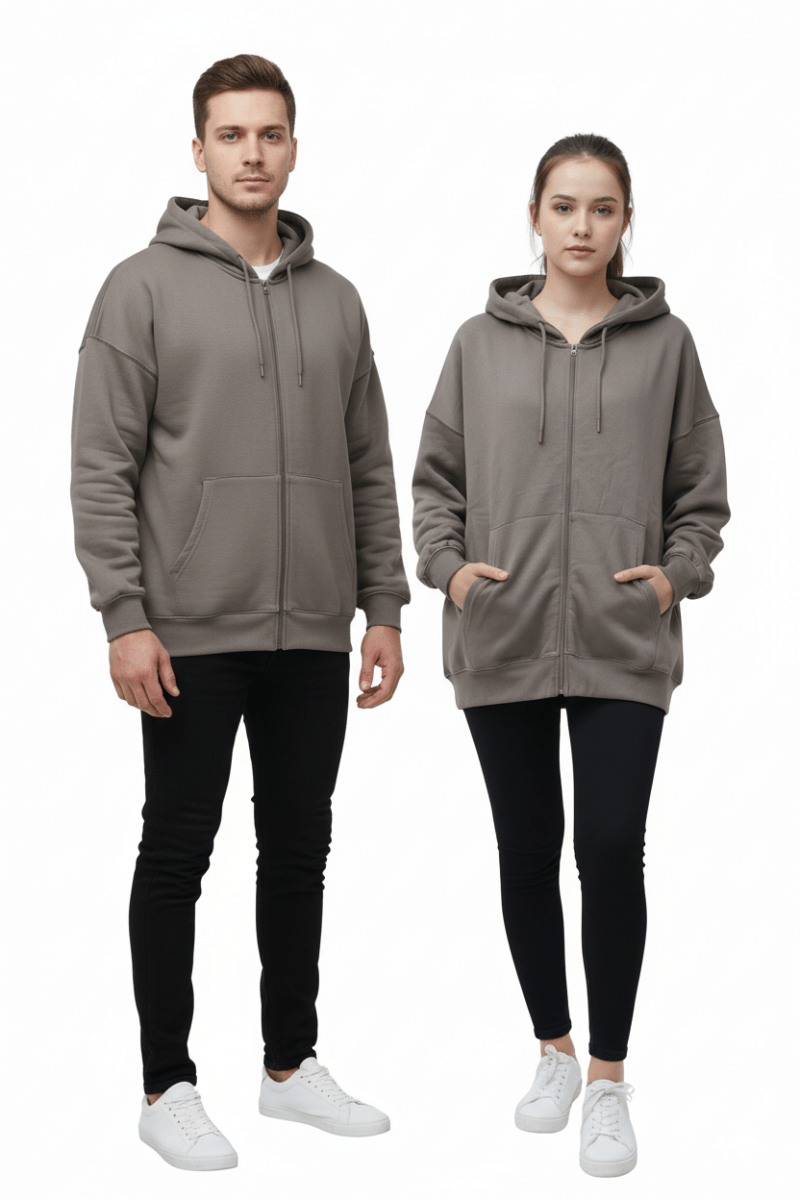 LEF Basic Zipper Hoodie - Smgarment's
