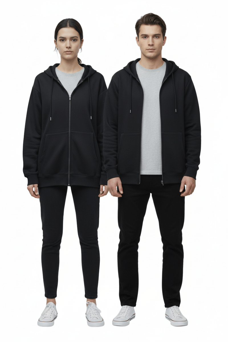LEF Basic Zipper Hoodie - Smgarment's