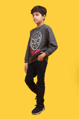 LEFTIES BOYS DARK GRAY SPIDERMAN SWEATSHIRT - SMgarment's