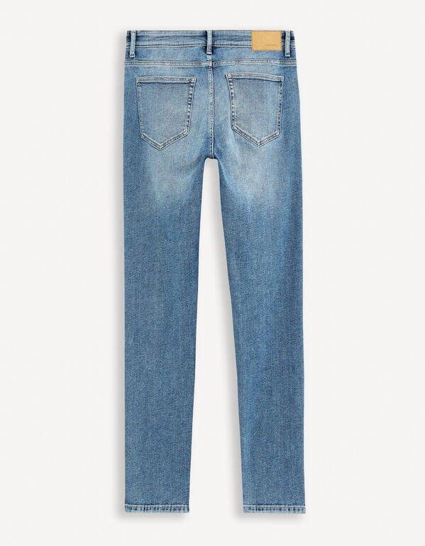 Length Slim Stretch Jeans - blue - SMgarment's