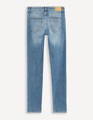 Length Slim Stretch Jeans - blue - SMgarment's
