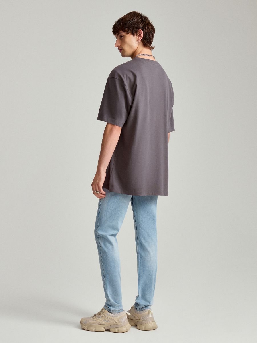 Light Blue Slim Fit Jeans - Smgarment's