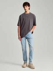 Light Blue Slim Fit Jeans - Smgarment's