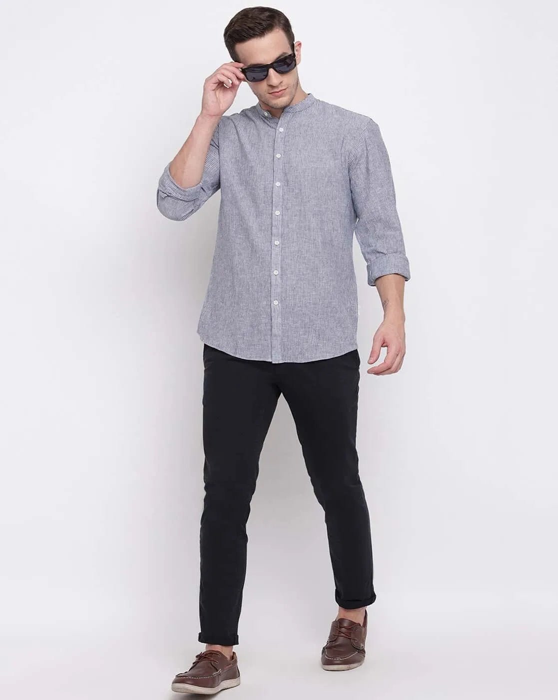 LINDBERGH Men Striped Slim Fit Shirt - SMgarment's