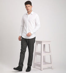 Logo Embroidered Stretch Fitted Shirt - Smgarment's