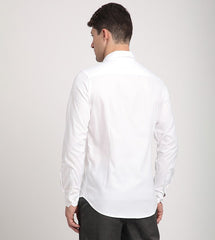Logo Embroidered Stretch Fitted Shirt - Smgarment's