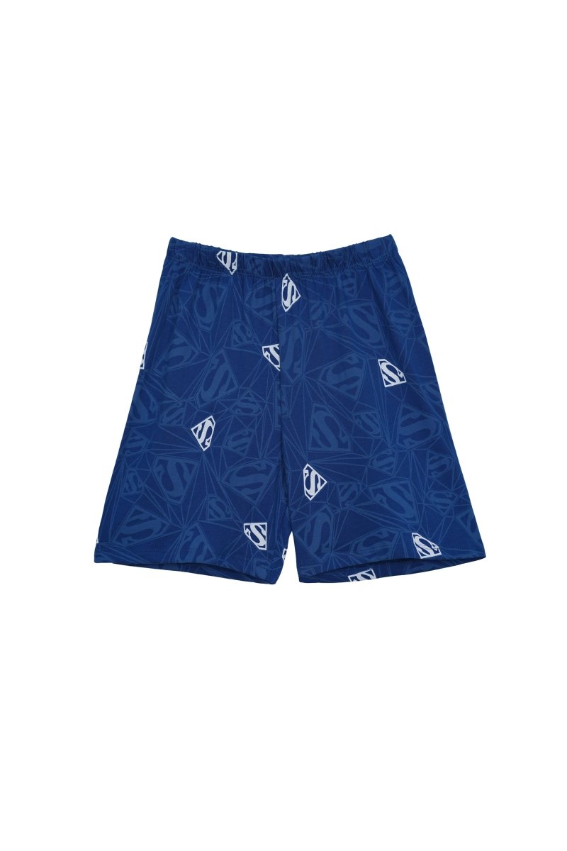 LOONEY TOONS Boys' Superman Logo Print Athletic Shorts – Blue - Smgarment's
